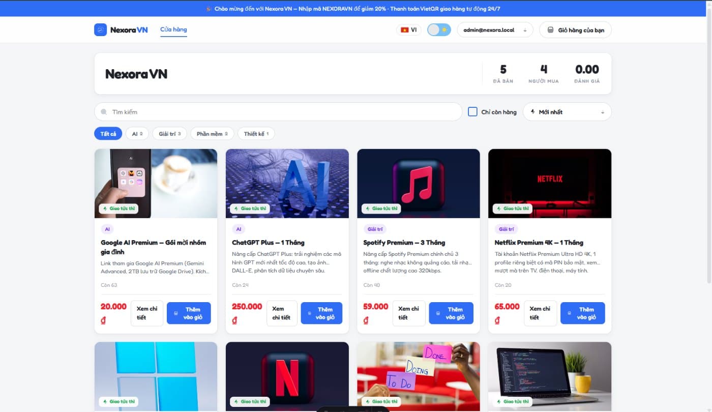 Nhận làm web bán hàng theo yêu cầu, có trang quản lý riêng – ảnh 1